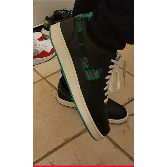 Nike Mens Court Vision Low FD0321-010 Black Green Sneakers Shoes Size 10.5 - Picture 12 of 12